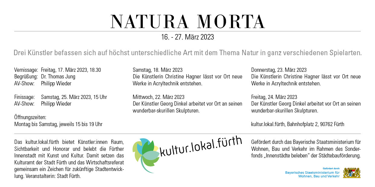 NATURA MORTA im Kultur.Lokal.Fürth