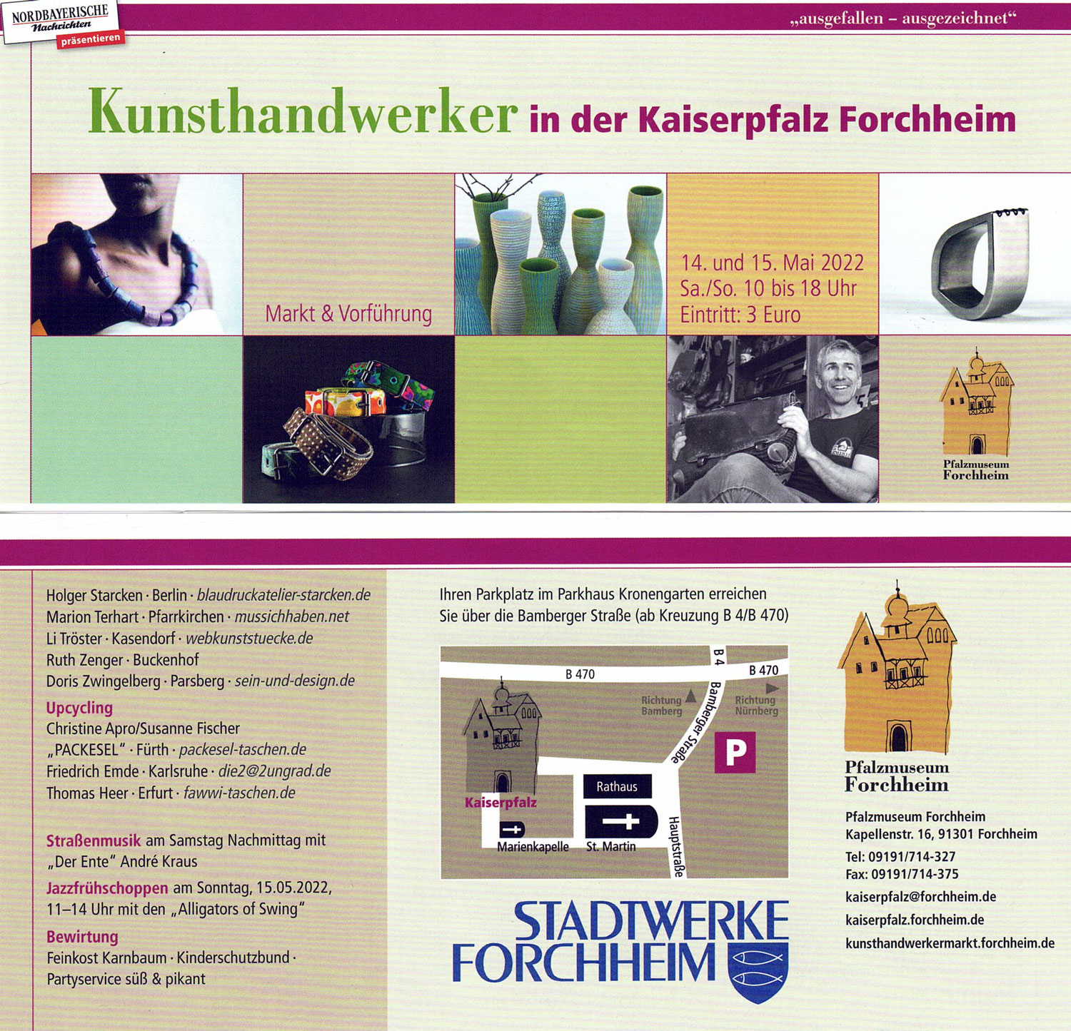 Kunsthandwerker in der Kaiserpfalz Forchheim