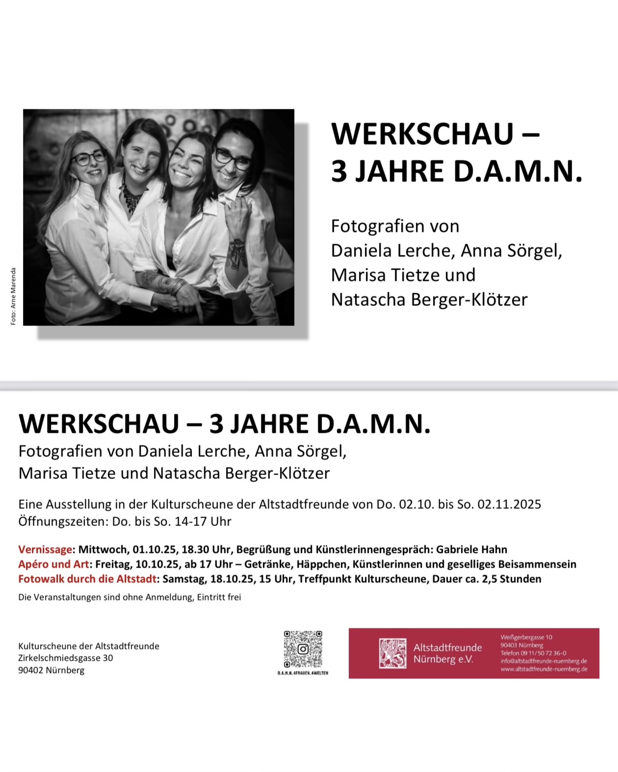 WERKSCHAU - 3 JAHRE D.A.M.N.